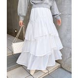 オフホワイト | シアーティアードSK | INGNI 