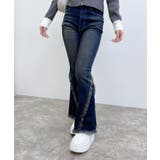 デニム/コン | フリンジフレアデニムパンツ | INGNI