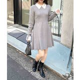 12G PBTリブ衿フェザーニットOP | INGNI  | 詳細画像15 