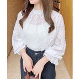 ジャガードキャンディースリーブブラウス | INGNI  | 詳細画像12 