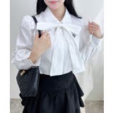 オフホワイト | 胸刺繍ボウタイBL | INGNI