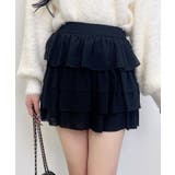 クロ | シアーフリルミニスカパン | INGNI