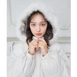 オフホワイト | ファー取り外し中綿ジャケット | INGNI