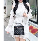 オフ/ドット | 2Wayリボン肩あきフリルミニOP | INGNI