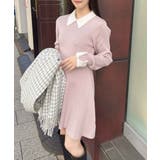 12G PBTリブ衿フェザーニットOP | INGNI  | 詳細画像11 