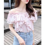 ライトピンク | 【WEB限定】オフショルフリルトップス | INGNI