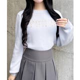 サックス | パールビジューロゴニット | INGNI 