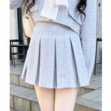 サックス/ツイード | ツイードプリーツスカパン | INGNI 