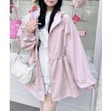 ピンク | ミドル丈袖リボン2WAYマンパー | INGNI 