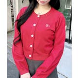 アカ | 12GビジューボタンニットCD | INGNI 