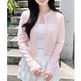 ピンク/オフホワイト | 胸ロゴシアーニットCD | INGNI