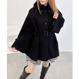 クロ | ファー取り外しケープコート | INGNI