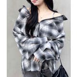 クロ/チェック | 2wayオフショルチェック柄SH | INGNI 