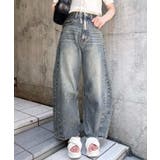 デニム/ブルーA | デニムカーブパンツ | INGNI 