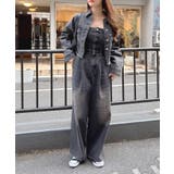 グレー | デニムサロペット | INGNI 