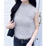 ライトグレー | 5Gシャギーノースリニット | INGNI