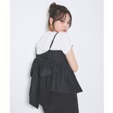 クロ | 【WEB限定】２WAYリボンデニムキャミ | INGNI 