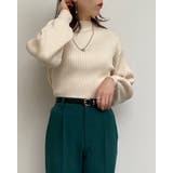 オフホワイト | 12GボトルNリブニット | INGNI 