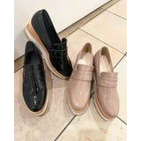 ピンクベージュ | 厚底ローファー | INGNI