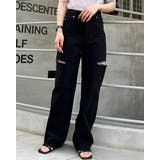 クロ | サイドスリットデニムパンツ | INGNI 