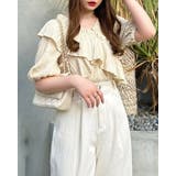 イエロー | 【WEB限定】楊柳フリルオフショルブラウス | INGNI