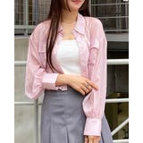 ピンク | ラメシアーショートシャツ | INGNI