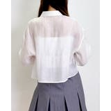 前リボンシアーショートシャツ | INGNI | 詳細画像25