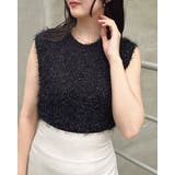 クロ | ラメフェザーノースリニット | INGNI