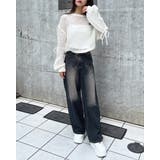 ウエストデザインワイドデニムパンツ | INGNI | 詳細画像2