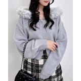 グレー | 7Gファー付ニットパーカー | INGNI 