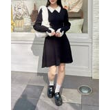 12G PBTリブ衿フェザーニットOP | INGNI  | 詳細画像1 