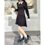 12G PBTリブ衿フェザーニットOP | INGNI  | 詳細画像8 