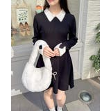 12G PBTリブ衿フェザーニットOP | INGNI  | 詳細画像6 