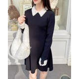 12G PBTリブ衿フェザーニットOP | INGNI  | 詳細画像5 