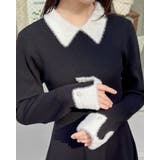 12G PBTリブ衿フェザーニットOP | INGNI  | 詳細画像2 