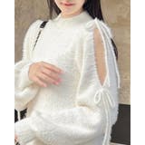 7Gフェザー肩開きリボンニットOP | INGNI  | 詳細画像8 