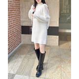 7Gフェザー肩開きリボンニットOP | INGNI  | 詳細画像7 