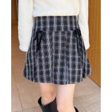 ベロアリボンツイードプリーツスカパン | INGNI | 詳細画像1