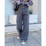 グレー | デニムワイドパンツ | INGNI