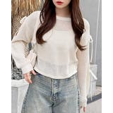 7Gメッシュショルダースリットリボンニット | INGNI  | 詳細画像10 