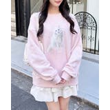 装飾リボン付ねこ裏毛トップス | INGNI  | 詳細画像1 