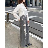 クラッシュデニムワイドパンツ | INGNI  | 詳細画像9 