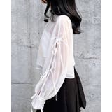 袖リボンラメシアーショートシャツ | INGNI | 詳細画像8