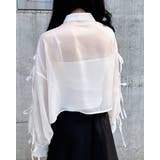 袖リボンラメシアーショートシャツ | INGNI | 詳細画像7