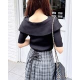 【WEB限定】半袖オフショルリボンニット | INGNI | 詳細画像3