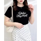 装飾付ふくれ刺繍ロゴT | INGNI | 詳細画像1