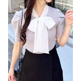 【WEB限定】シアーボウタイ半袖ニット | INGNI  | 詳細画像1 