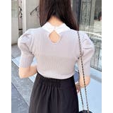 【WEB限定】シアーボウタイ半袖ニット | INGNI  | 詳細画像3 