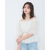 袖リボンチュールオフショルブラウス | INGNI | 詳細画像8