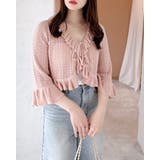 フロントリボンパターンメッシュフリルニットカーディガン | INGNI | 詳細画像5